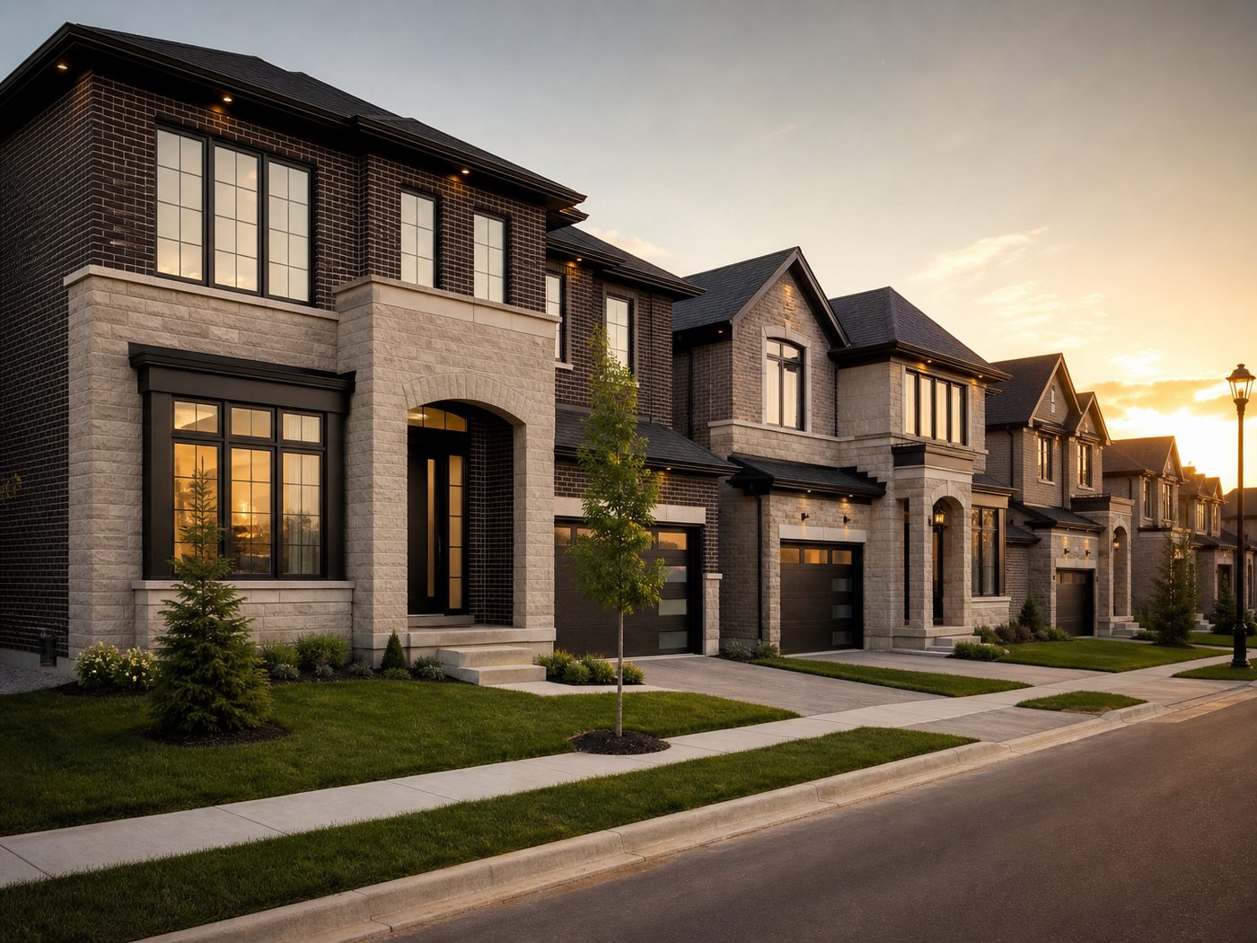 Streetscape for Hawthorne on Trafalgar by Mattamy Homes in Milton